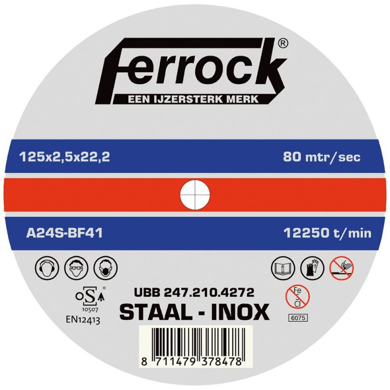 Doorslijpschijf metaal Ferrock  230X3.0