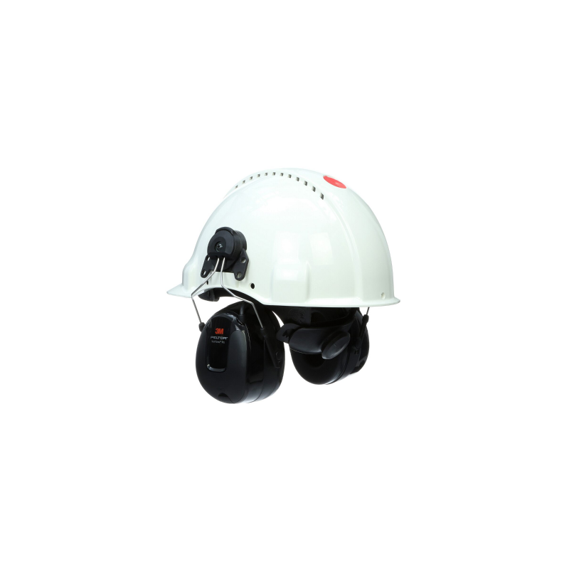 Peltor gehoorbeschermers met radio en helm