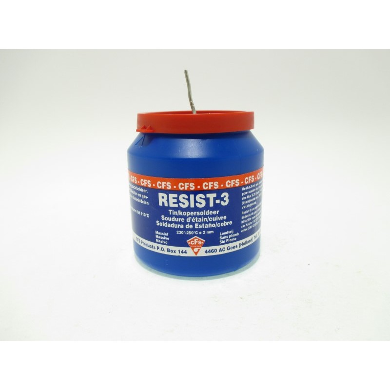 Resist 3 massief draadsoldeer (pot 500g 2mm)
